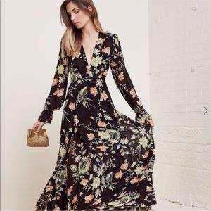 Reformation *RARE* Wisteria Canet Floral Dress 12